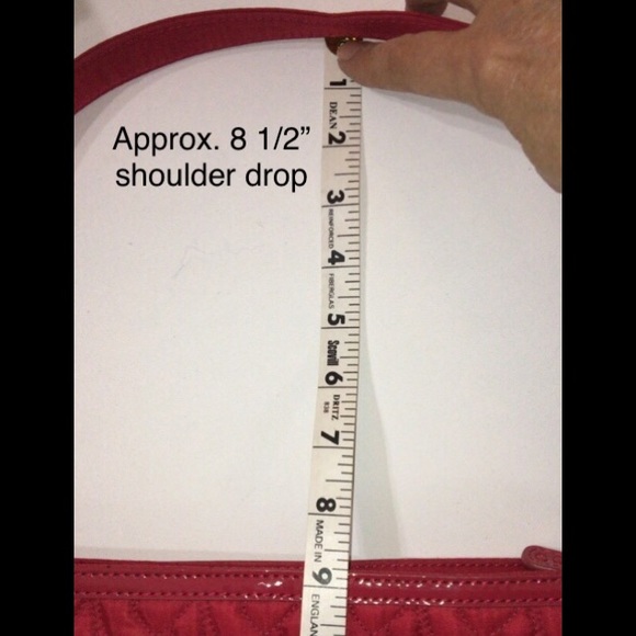 *SOLD* NWOT Vera Bradley Red Quilted & Patent Purse - Picture 8 of 11